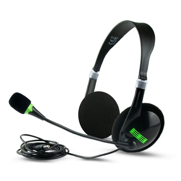  Headset: headphones with microphone Crna