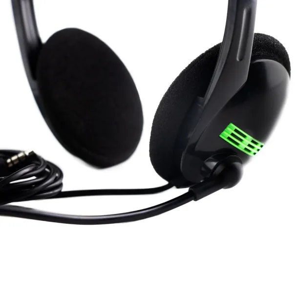  Headset: headphones with microphone Crna