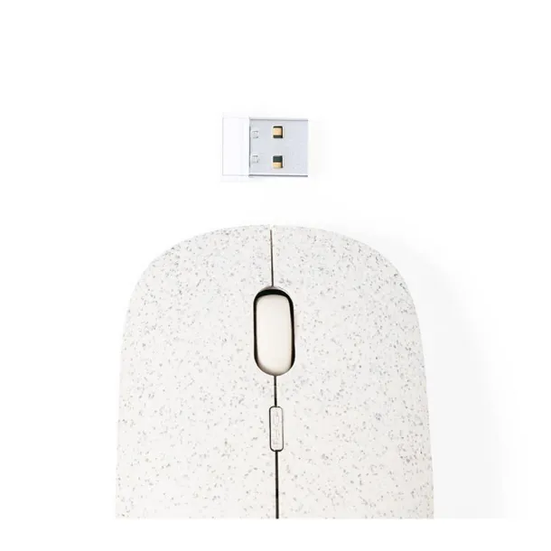  Wireless computer mouse made of wheat straw Neutral