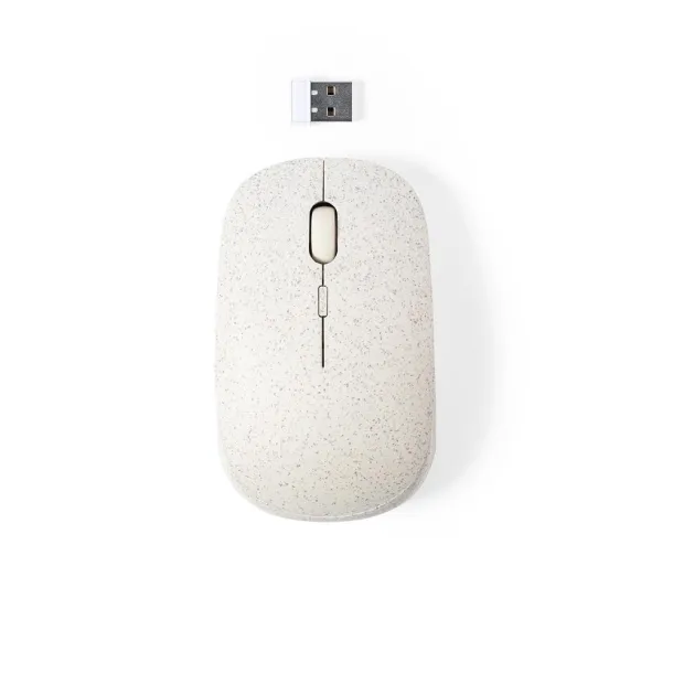  Wireless computer mouse made of wheat straw Neutral