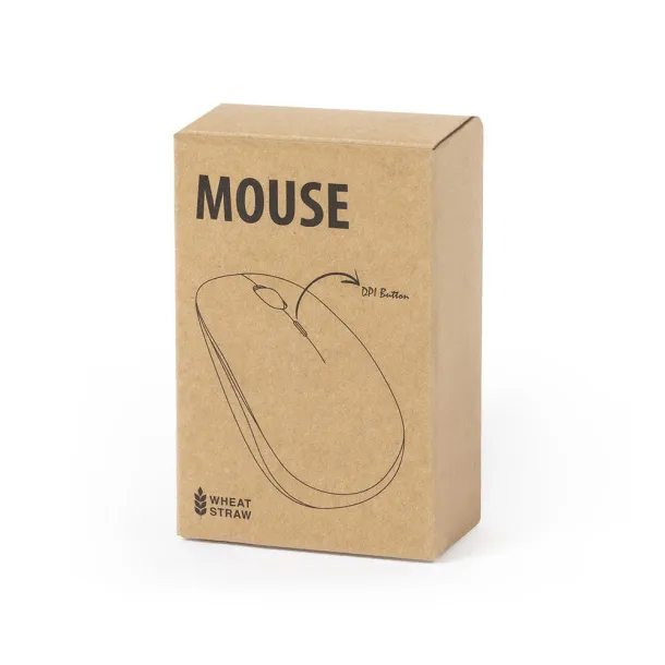  Wireless computer mouse made of wheat straw Neutral