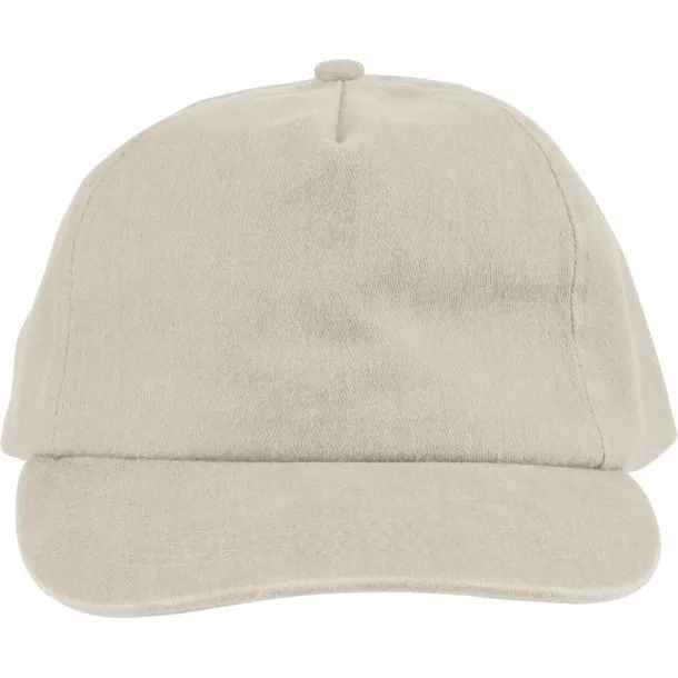  Cap made from cotton 240 gsm beige