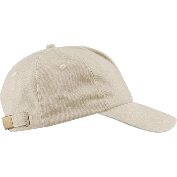  Cap made from cotton 240 gsm beige