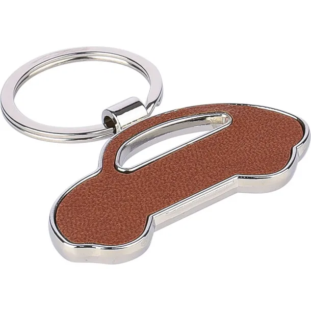  Keyring "car" brown