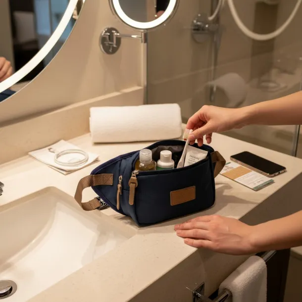 Roudeline RPET waist bag B'RIGHT navy blue