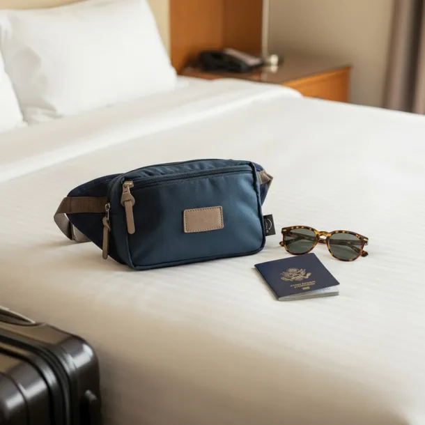 Roudeline RPET waist bag B'RIGHT navy blue