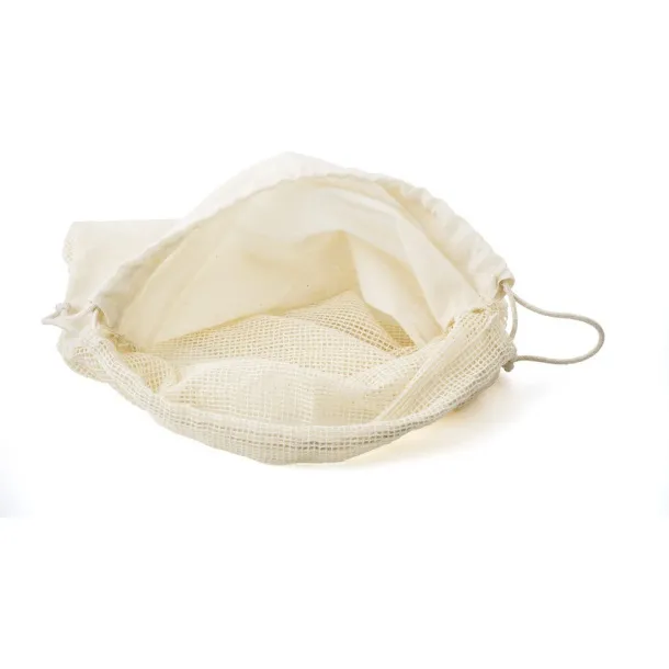  Organic cotton bag for fruit and vegetables Neutral