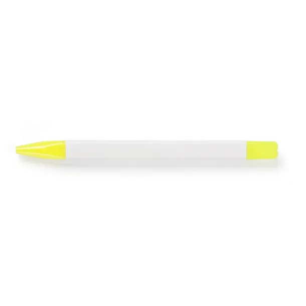 Writing set, pencil, highlighter and ball pens with caps that indicate ink colour Bijela