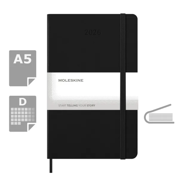  MOLESKINE dnevnik A5 Crna