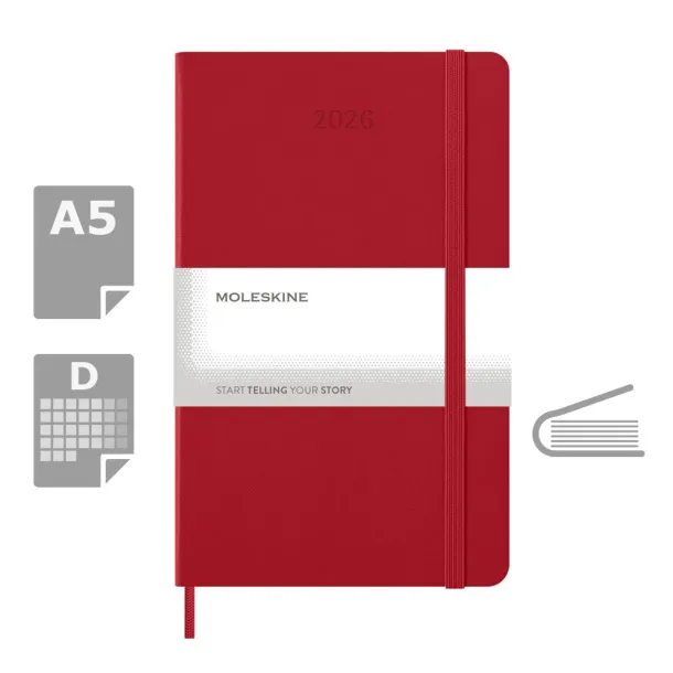  MOLESKINE dnevnik A5 Crvena