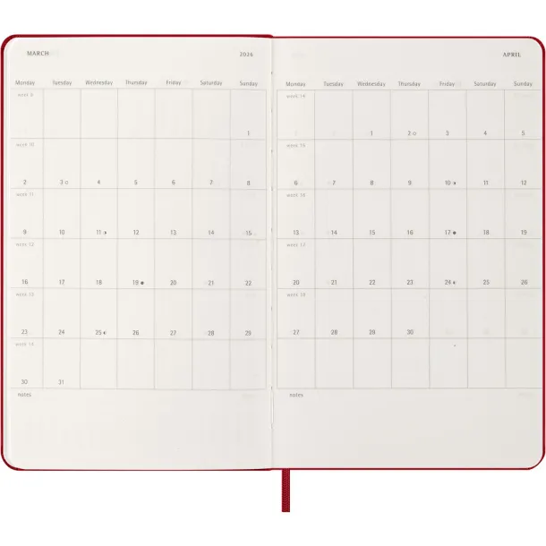  MOLESKINE diary A5 Crvena