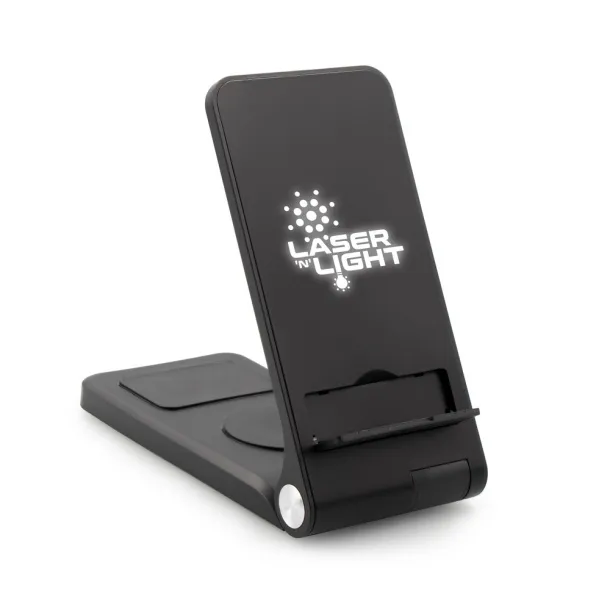 Zita Bežični punjač 15W Exclusive Collection, 3 u 1, držač za telefon. Crna