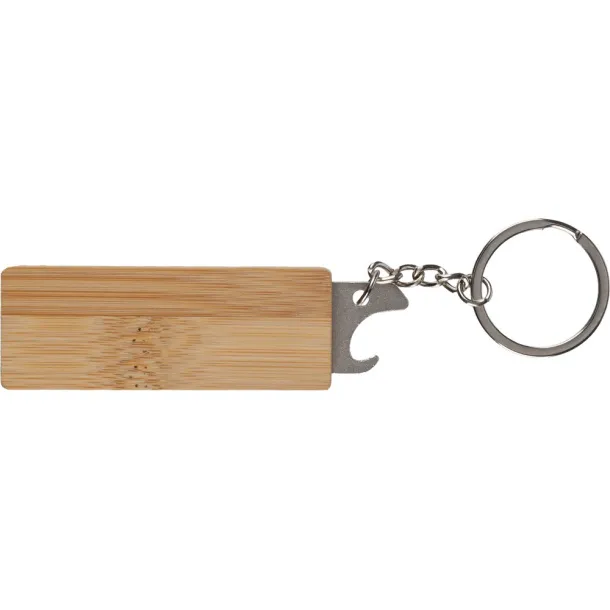  Keyring, bottle opener brown