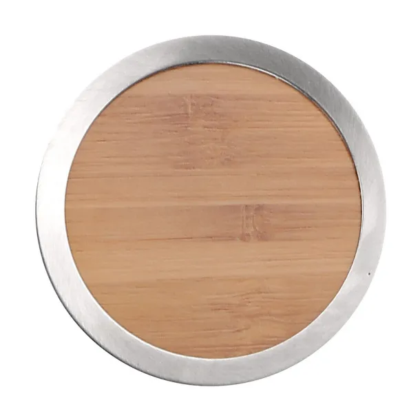  Bamboo vacuum flask 300 ml with sieve stopping dregs wood