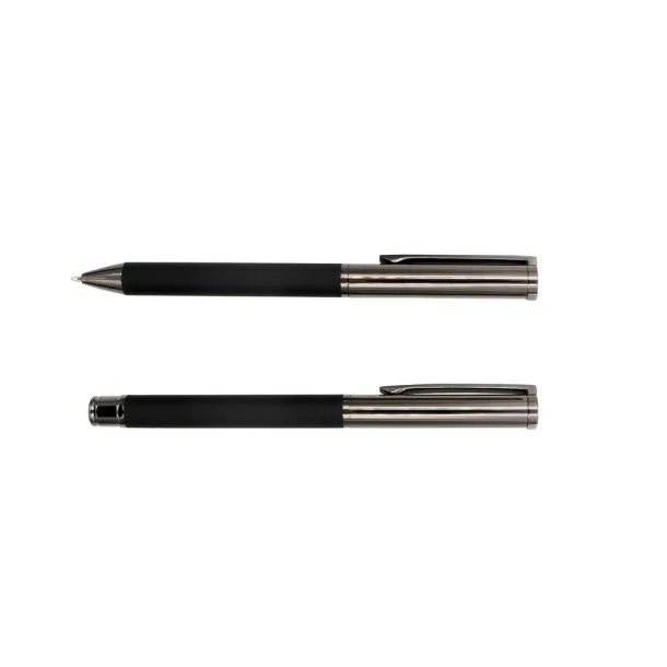  Mauro Conti writing set, ball pen and roller ball pen Crna