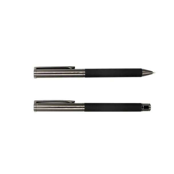  Mauro Conti writing set, ball pen and roller ball pen Crna