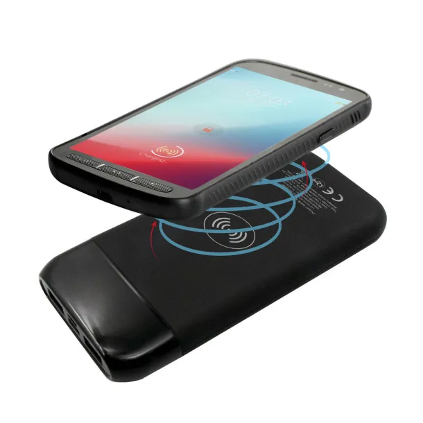 Cory power bank 10 000 mAh ekskluzivna kolekcija, bežični punjač 5W-15W Crna
