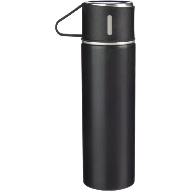  Thermos 420 ml, three cups 150 ml Crna