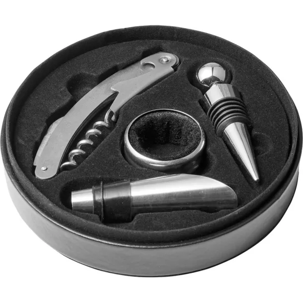  Wine set 4 pcs Crna