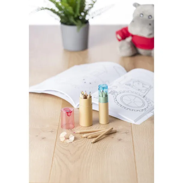  Colour pencil set with pencil sharpener Crna