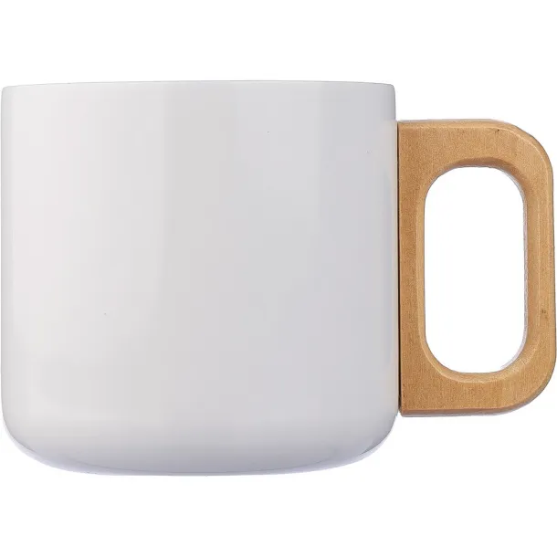  Recycled stainless steel mug 400 ml Bijela