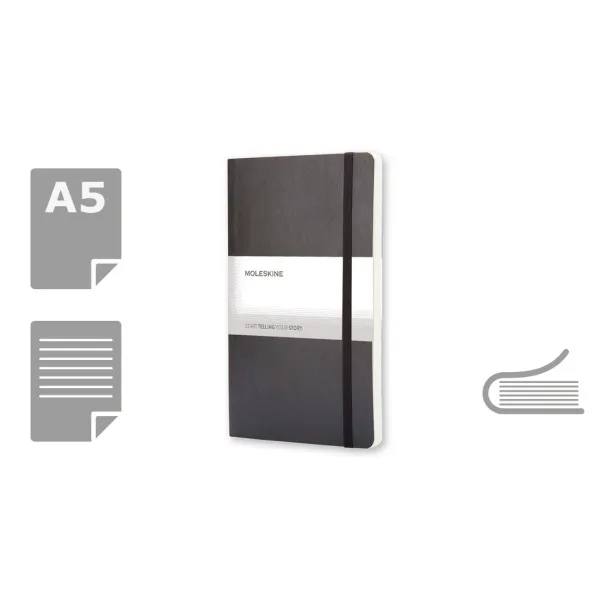  MOLESKINE Notebook approx. A5 Crna
