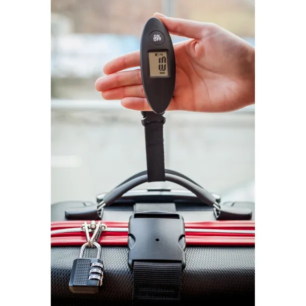  Travel set Mauro Conti, luggage scale, luggage strap and travel padlock Crna