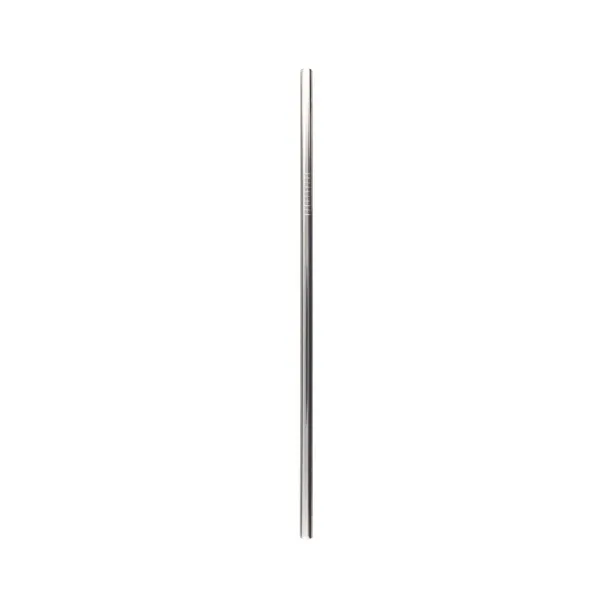  Reusable drinking straw set, 2 pcs with cleaning brush silver