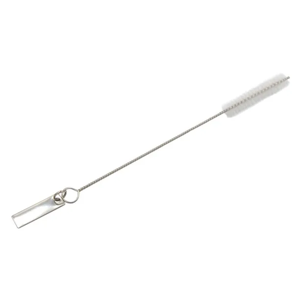  Glass reusable drinking straw set B'RIGHT, 4 pcs, cleaning brush with plate for personalization included Neutral