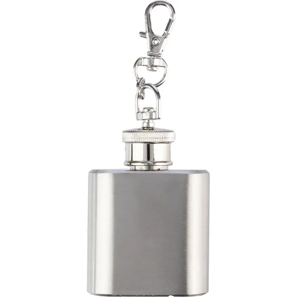  Hip flask 30 ml, key ring silver
