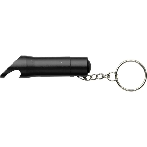  Keyring, bottle opener with LED light Crna