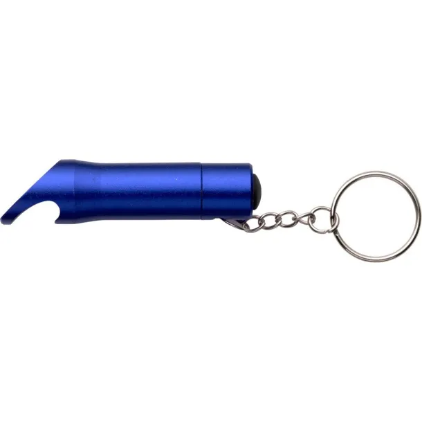  Keyring, bottle opener with LED light light blue