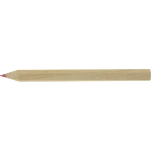  Colour pencil set with pencil sharpener Crvena