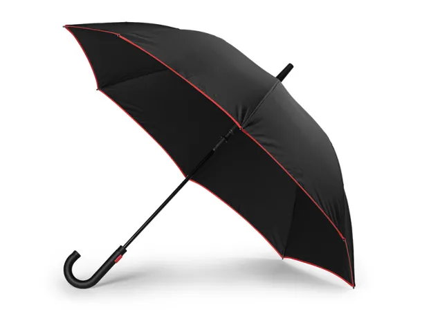 BLACK LINE umbrella with automatic opening - CASTELLI Red