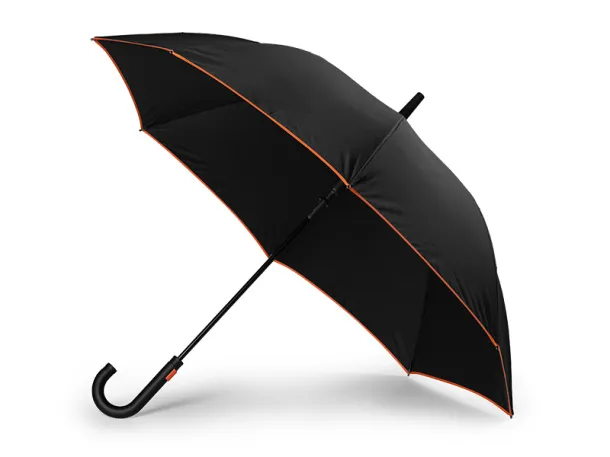 BLACK LINE umbrella with automatic opening - CASTELLI Orange