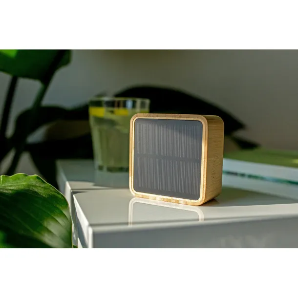 Androwe B'RIGHT Bamboo wireless speaker 3W B'RIGHT, solar panel wood