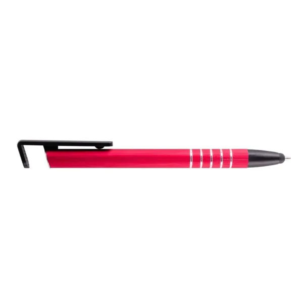  Ball pen, touch pen, phone stand Crvena