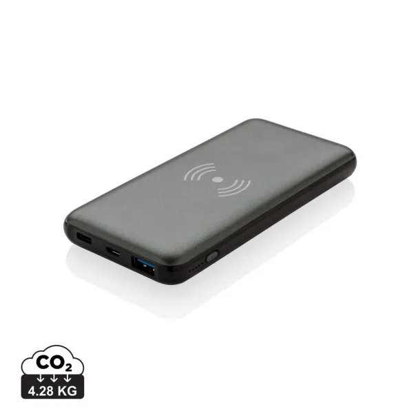  Prijenosna baterija s brzim bežičnim punjačem - 10 W, 10 000 mAh - XD Collection Siva