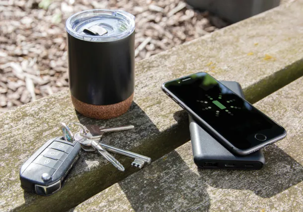  Prijenosna baterija s brzim bežičnim punjačem - 10 W, 10 000 mAh - XD Collection Siva