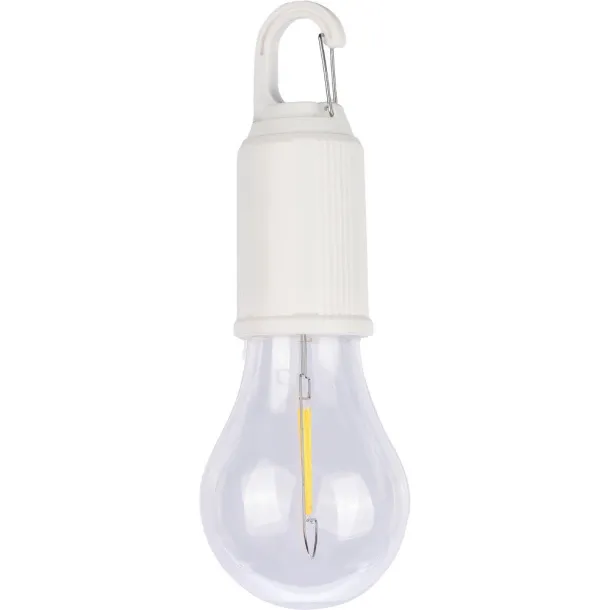  Hanging light "light bulb", carabiner clip Bijela