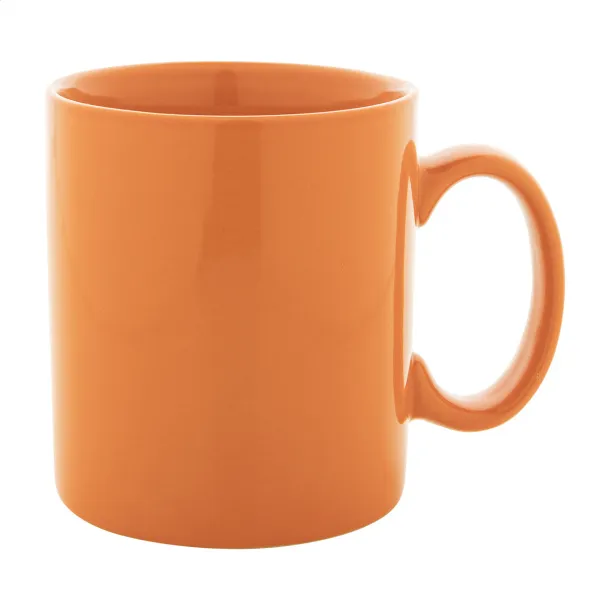 Kolomu coloured ceramic mug Orange