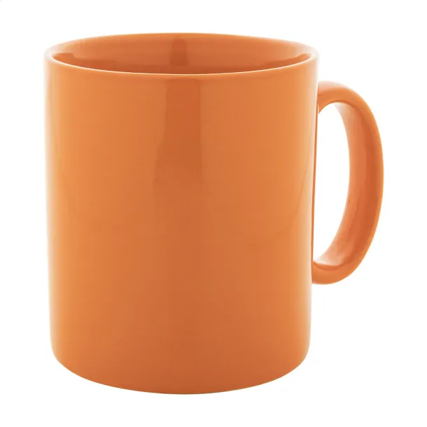 Kolomu coloured ceramic mug Orange