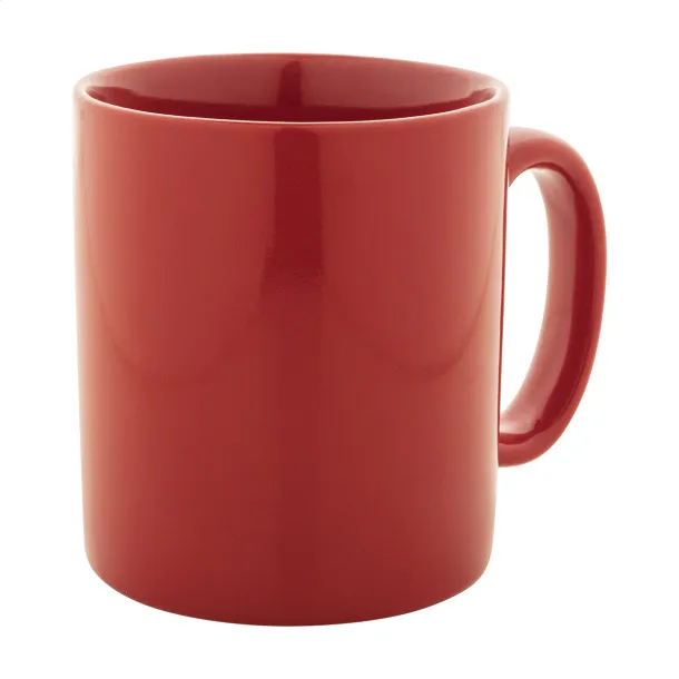 Kolomu coloured ceramic mug Red
