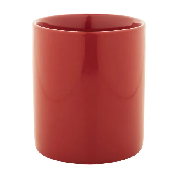 Kolomu coloured ceramic mug Red