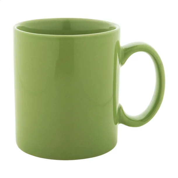 Kolomu coloured ceramic mug Lime green