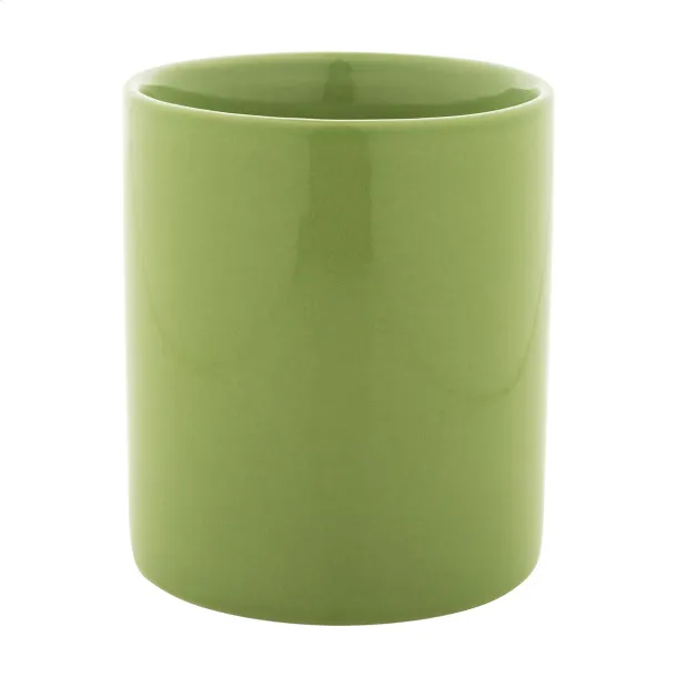 Kolomu coloured ceramic mug Lime green