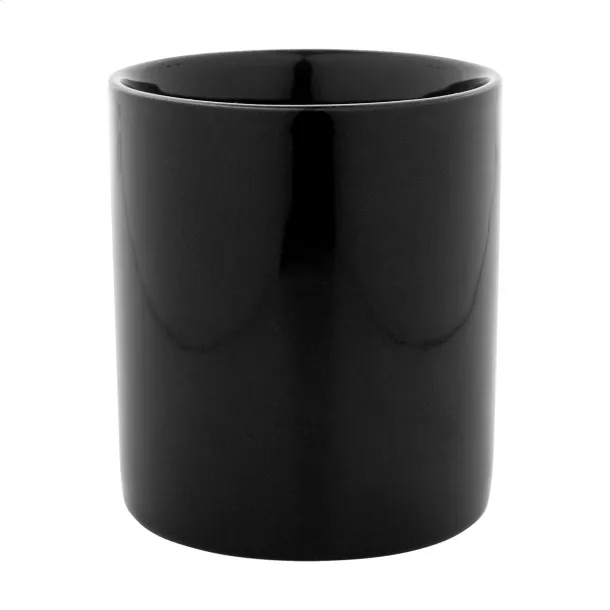 Kolomu coloured ceramic mug Black