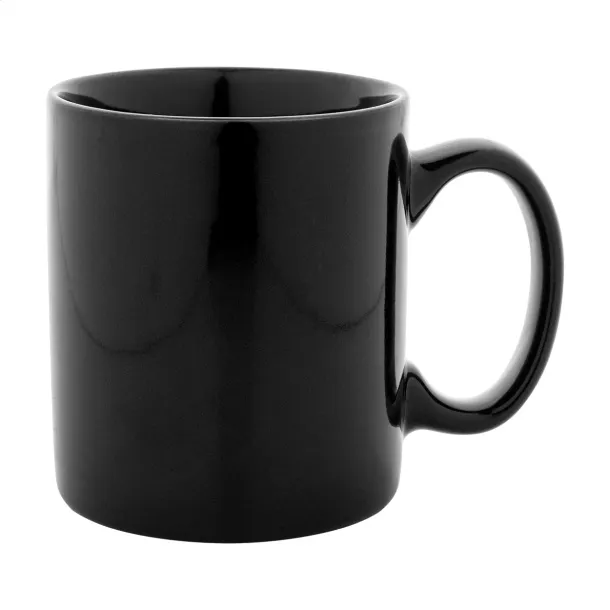 Kolomu coloured ceramic mug Black