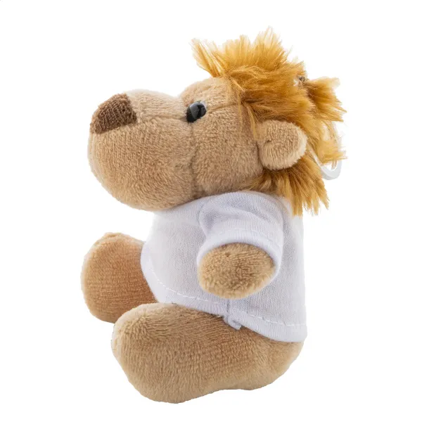 LioFob plush lion keyring Brown