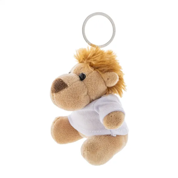 LioFob plush lion keyring Brown